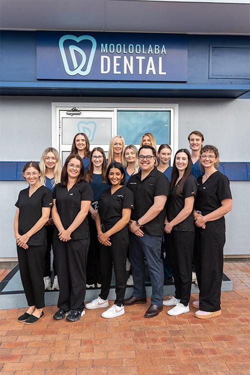 Mooloolaba Dental clinic exterior all staff